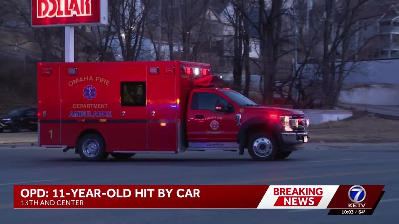Omaha Police investigate after 11-year-old hit while walking