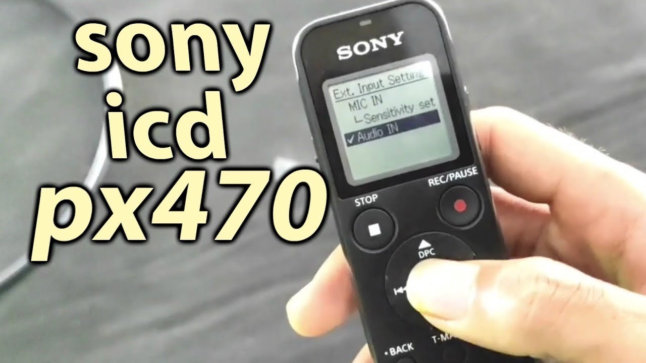 rekam mixer dengan sony icd px 470
