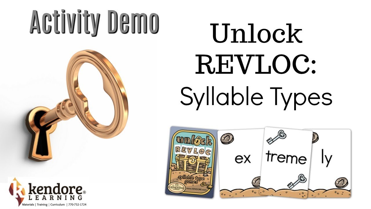 Unlock REVLOC Syllable Types⎪Kendore Learning/Syllables Learning Center