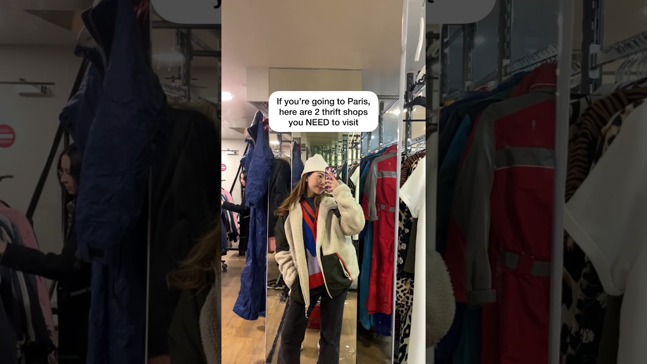 2 places that you can thrift shop at in Paris that sells clothes from &euro;5! #thrifting #paris