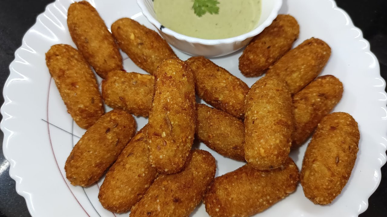 वरई/भगर न वापरता उपवासाचे बटाट्याचे कुरकुरीत कटलेट्स/नगेट्स/crispy, tasty potato nuggets-cutlets