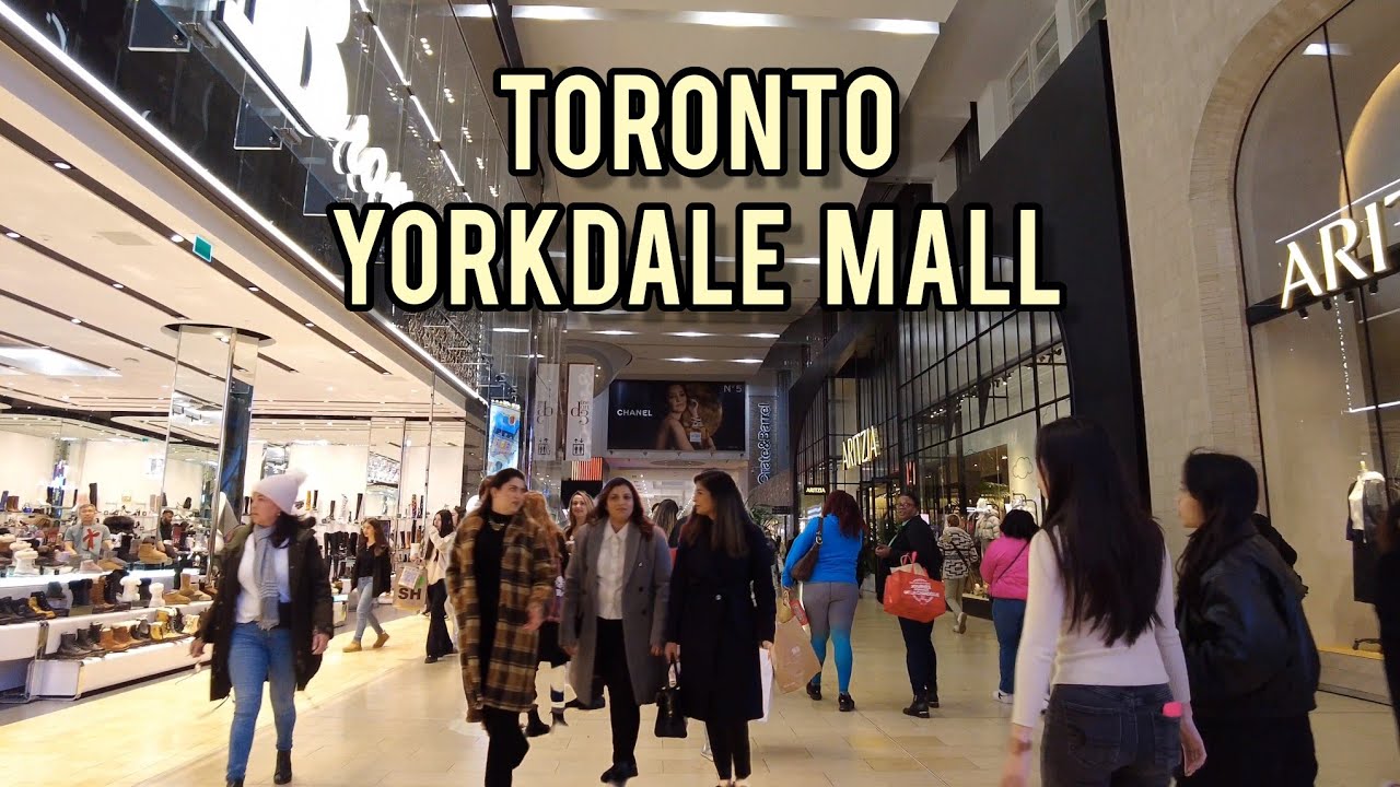 Toronto Yorkdale Shopping Centre Mall, Toronto Canada 4k