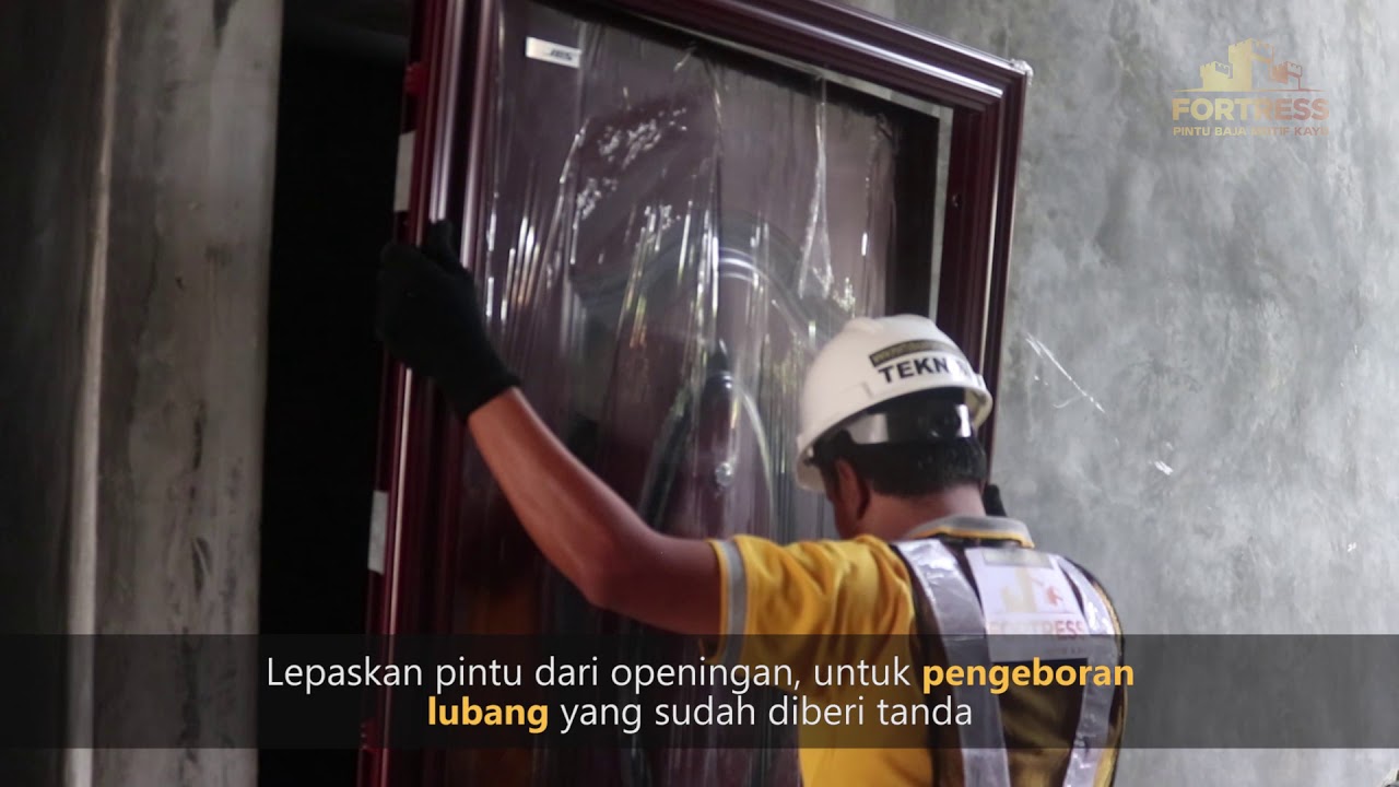 Cara Pemasangan Fortress Pintu Baja Motif Kayu
