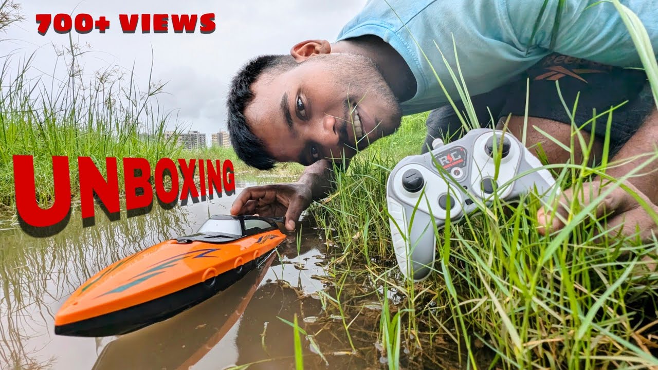 Rc Boat Unboxing and Testing Airship Rc Yacht #new #viral #rcboat #toys #waterboard