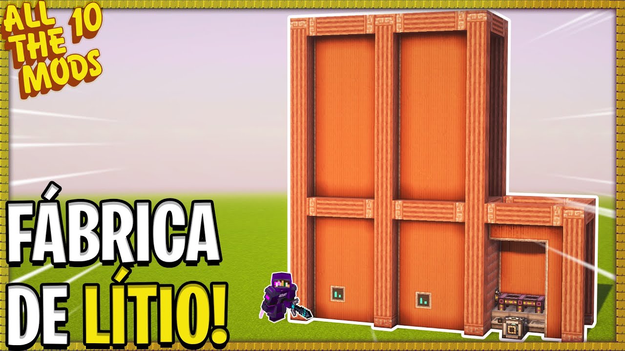 PROJETAMOS AS FÁBRICAS DE LÍTIO E ETHER GÁS INSANAS ! ATM 10 Minecraft Modpack #25