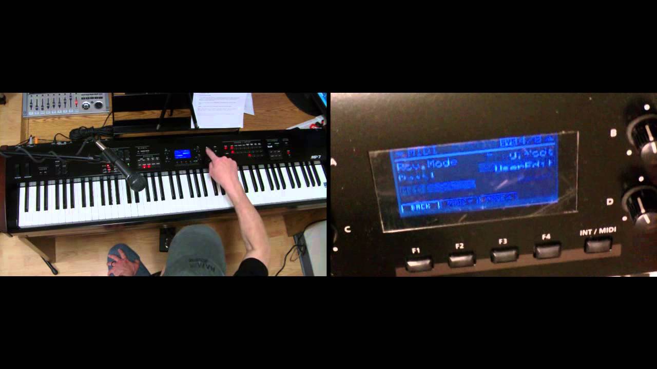 Kawai MP7 - getting to an additional soundbank of 128 sounds!