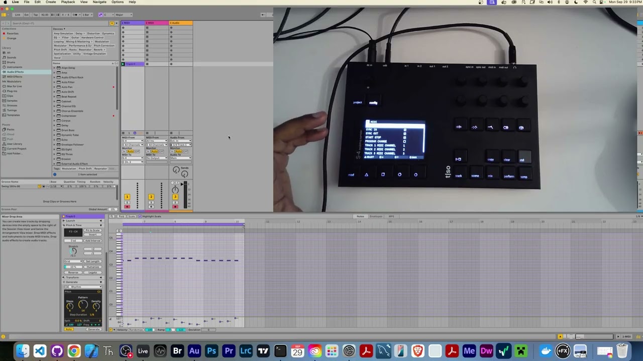 Torso S4 x Ableton Live 12 &mdash; USB MIDI и аудиовход/выход