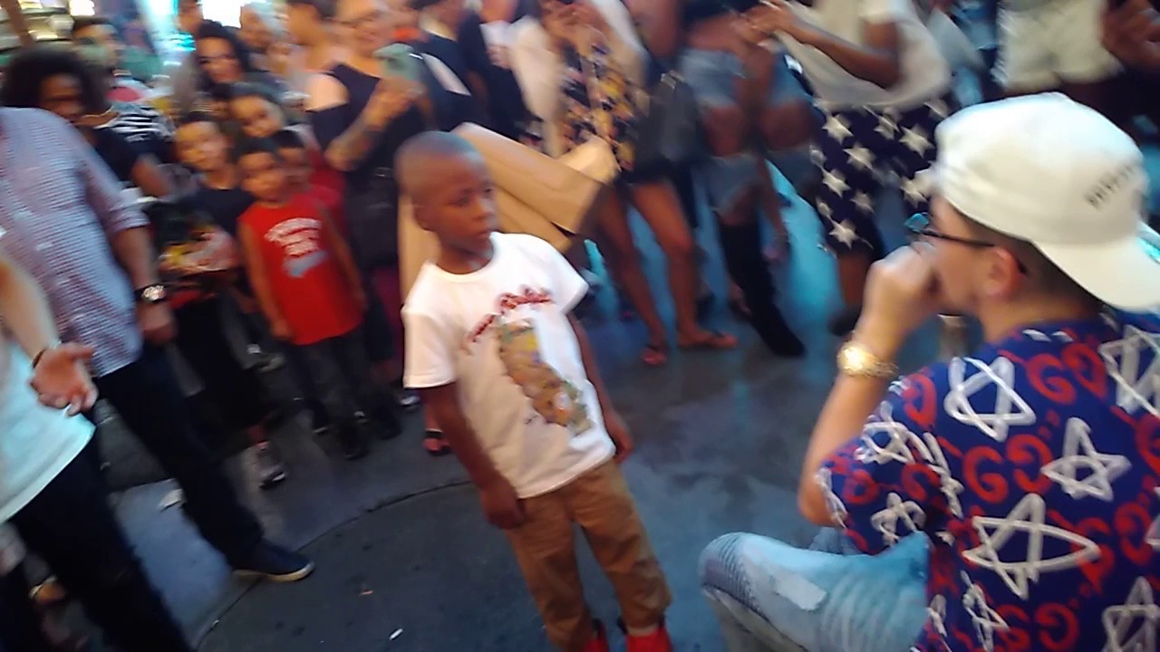 Dylan Jacob 15 year old Freestyles on Fremont Las Vegas