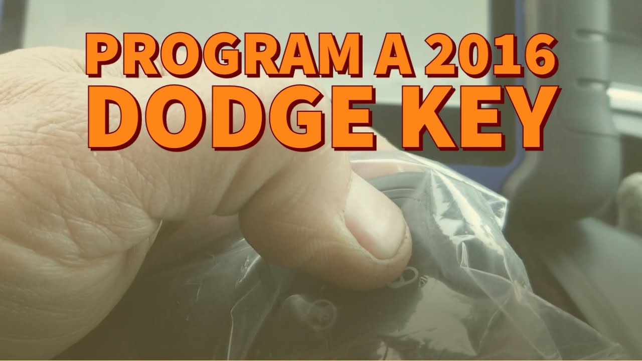 Program a 2016 Dodge Ram Key