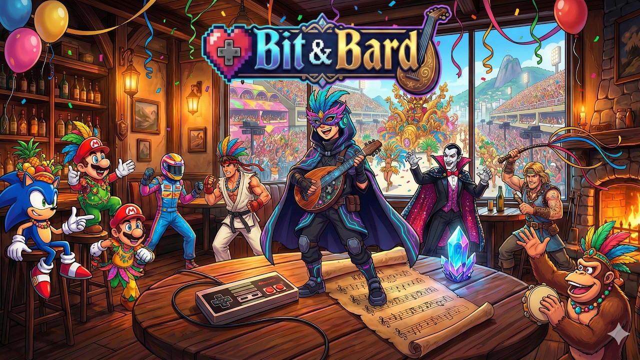 Bit & Bard | CARNAVAL 2026 | Samba Enredo dos Clássicos dos 8 e 16 Bits