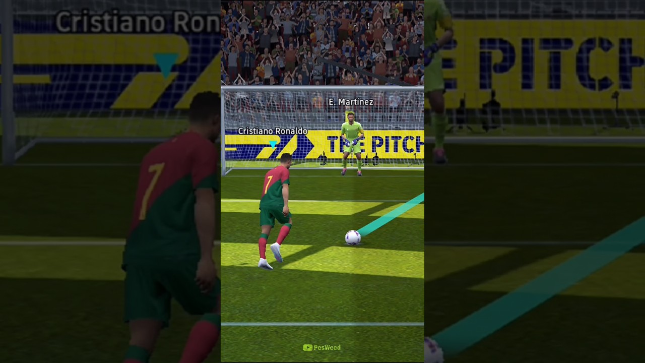 How to pass a penalty in efootball 😳 #efootball2023 #viral #pes #pesmobile #efootball #shorts
