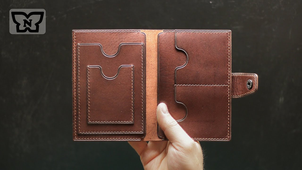 Портмоне для документов / Wallet for documents. Free PDF pattern / Бесплатная выкройка PDF