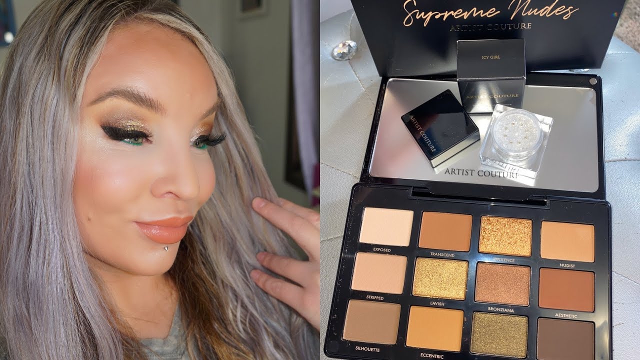 Artist Couture Supreme Nudes Eyeshadow and Pigment Palette : Demo : Swatches
