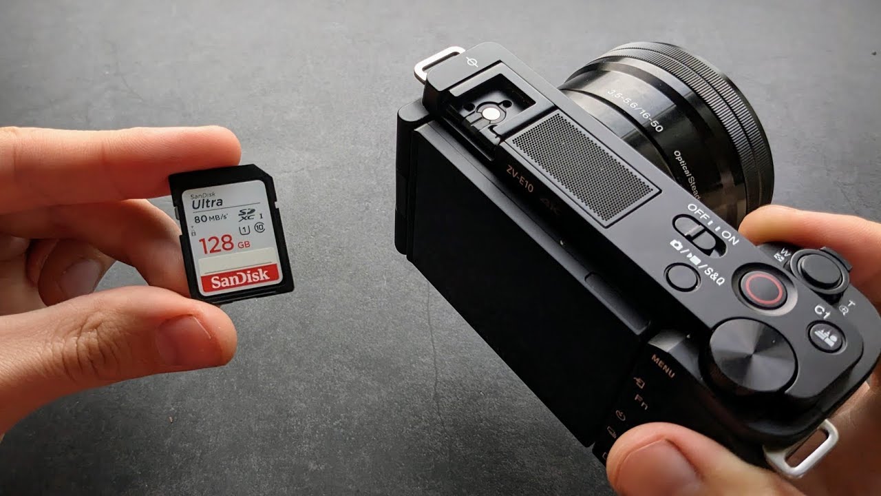 Какую карту памяти SD использует Sony ZV-E10?