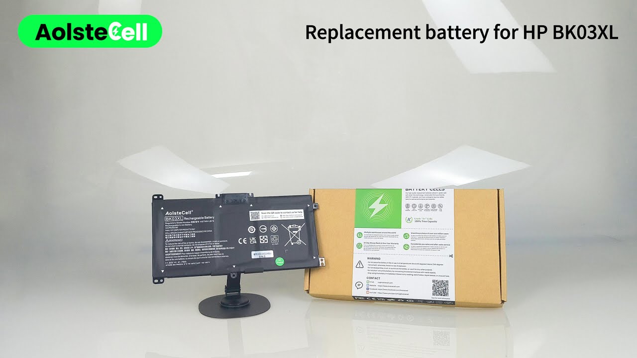 Replacement battery for HP BK03XL, HSTNN-LB7S, 916366-421, HSTNN-UB7G 11.55V 41.7Wh  3 Cells