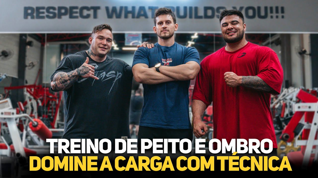 TREINO DE PEITO E OMBRO, DOMINE A CARGA COM TÉCNICA