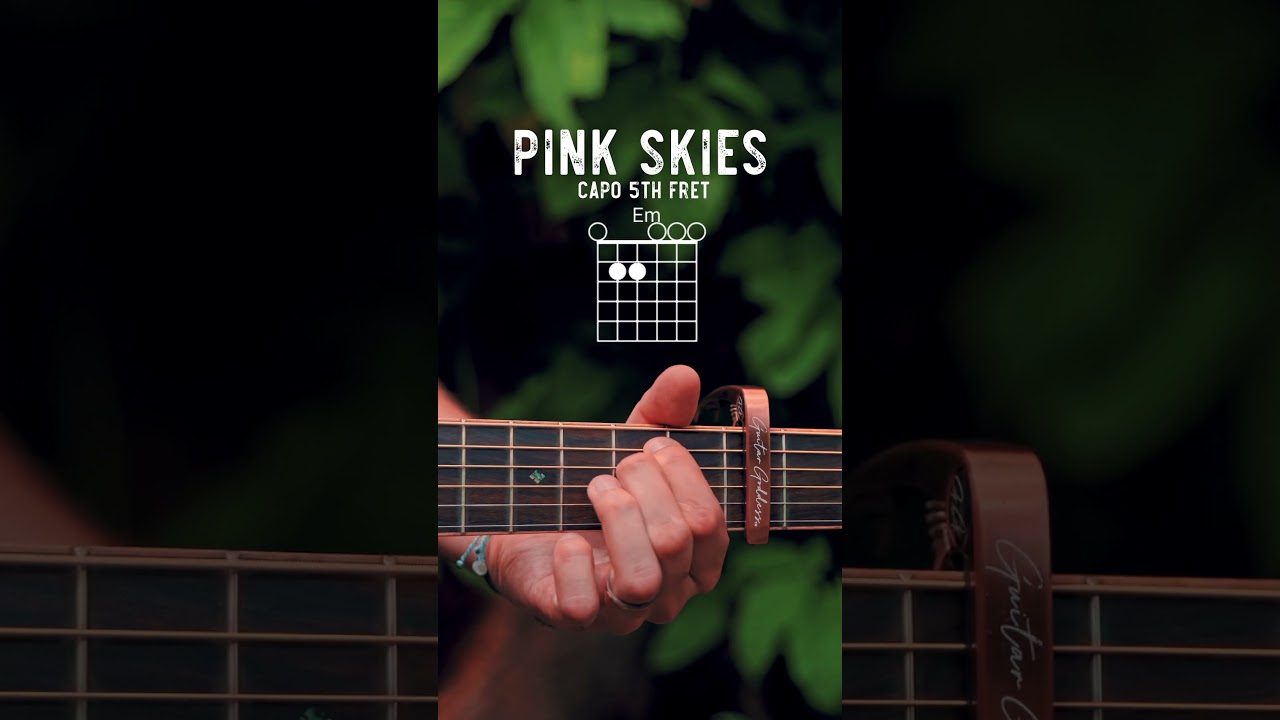 Pink Skies Zach Bryan Guitar Tutorial // Pink Skies Guitar Lesson