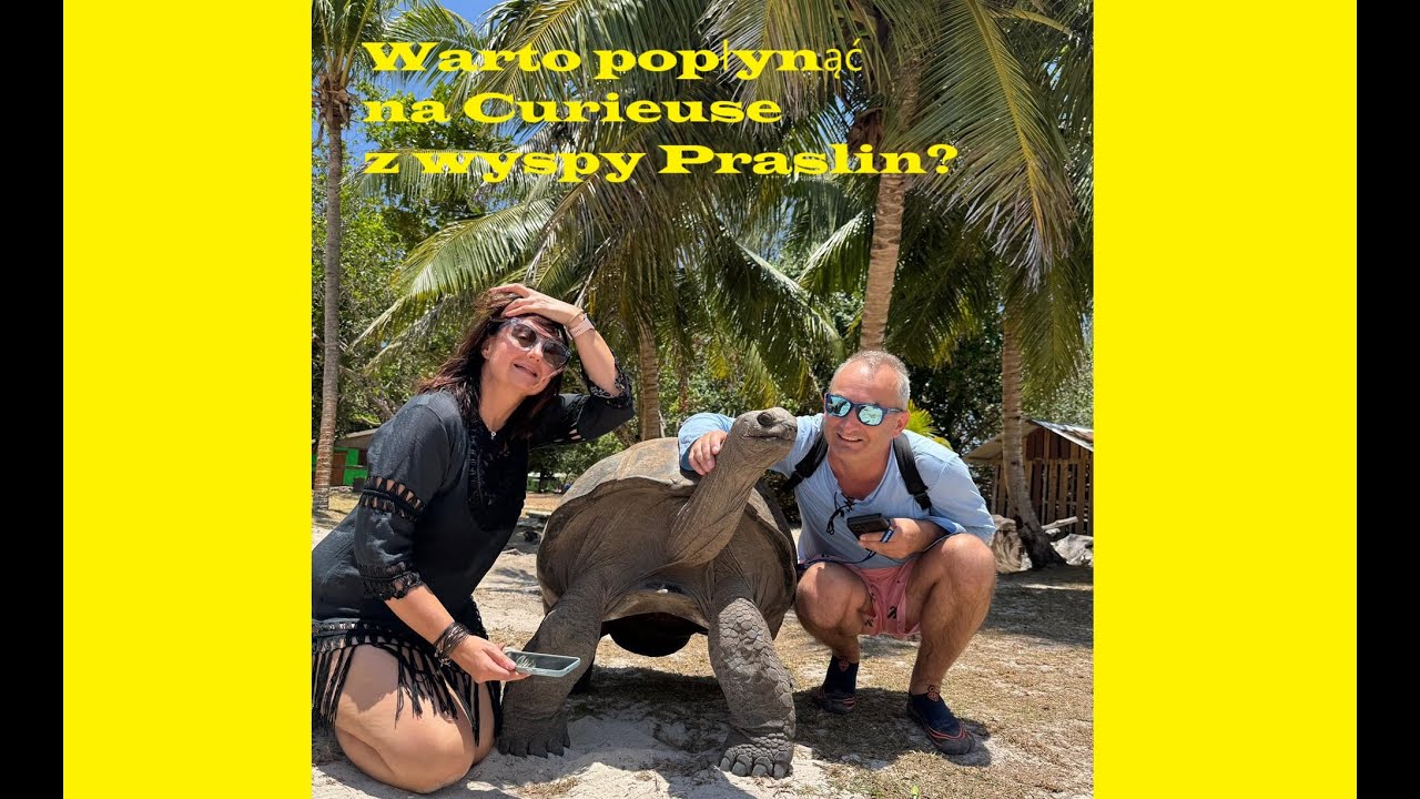 Co zobaczyć będąc na Praslin. Popłyń na Curieuse. Seychelles. Seszele. Dron. 4K.