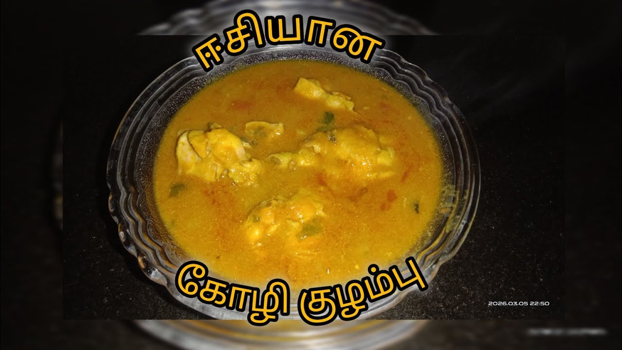 எளிமையான கோழி குழம்பு|Chicken gravy at home@newdaydiaries04 #cooking #tamil #easyrecipe #trending