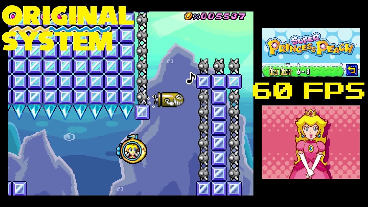 66. (Native 60 FPS DS) Gleam Glacier 6-8 (SECRET) - Super Princess Peach