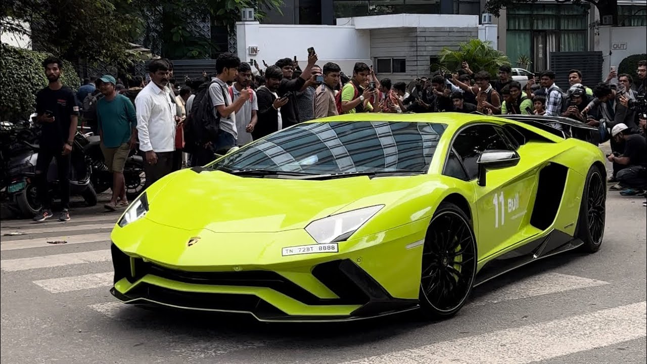 supercars in bangalore 🔥| BULL RUN-2024 bangalore 🇮🇳🔥 | lamborghini drive 🐂🏎️ |