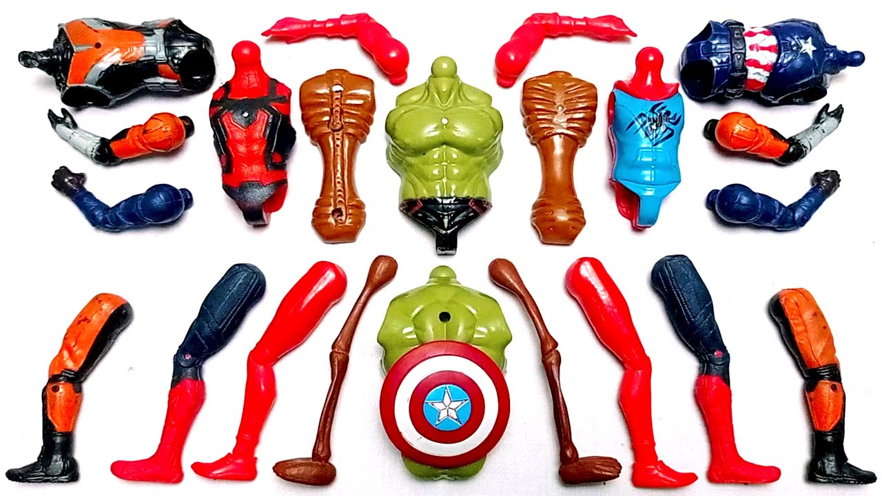 AVENGERS TOYS MARVEL'S ANT MAN HULK SPIDER-MAN CAPTAIN AMERICA SIREN HEAD SUPERHERO TOYS VIDEO