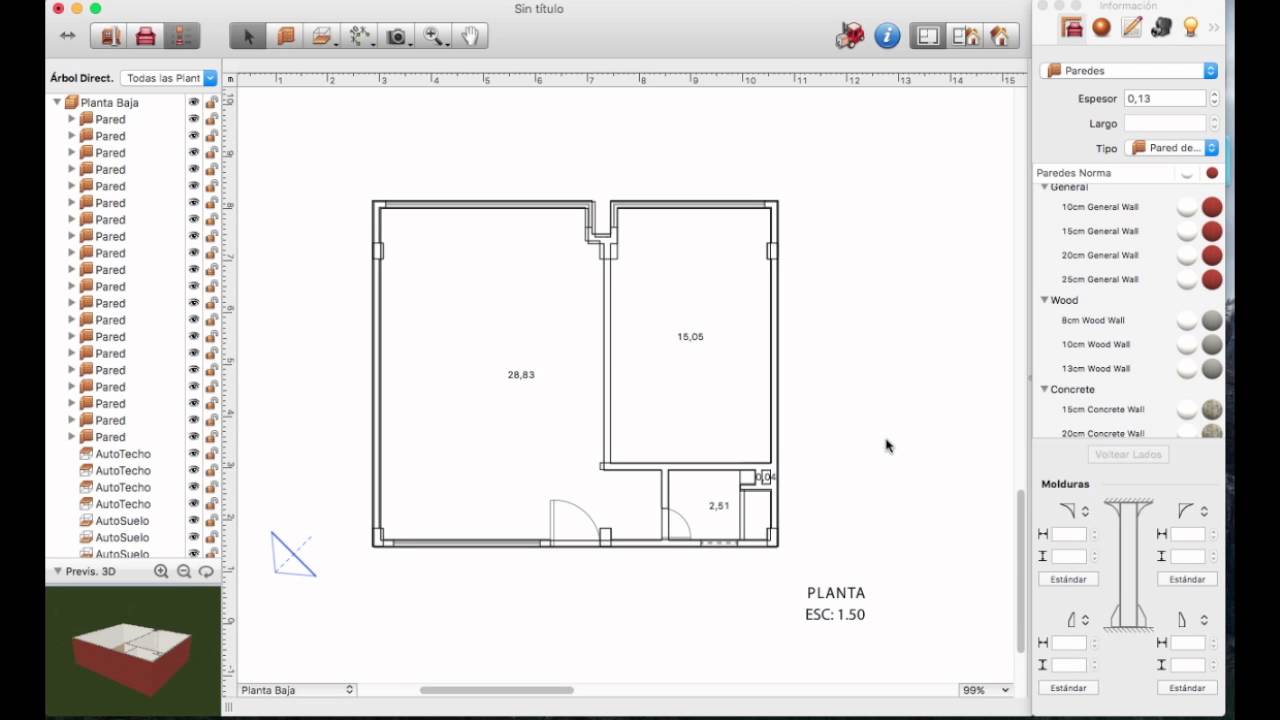 3.Modelado en 2d - Live Interior 3D