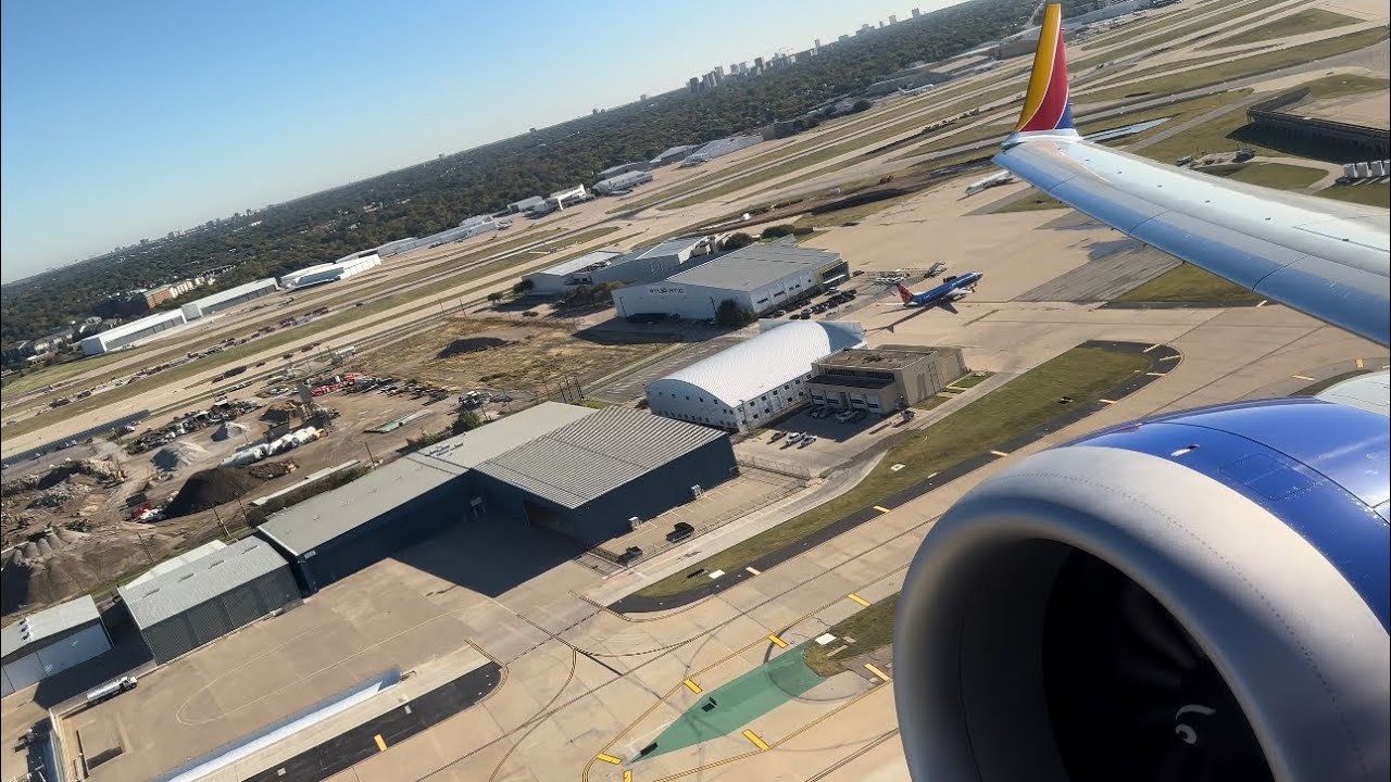 Southwest Boeing 737 MAX 8 Takeoff Dallas Love Field (KDAL)