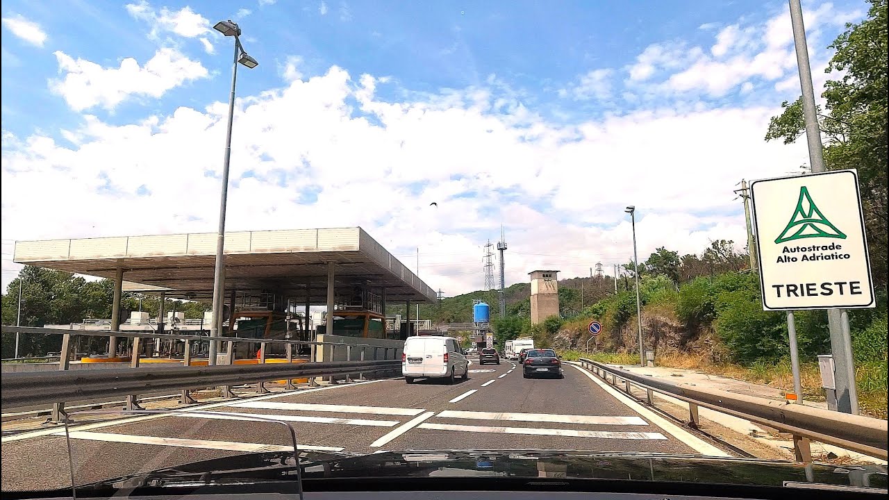 또다시 트리에스테, Slovenia to Trieste motorway toll gate,Italy