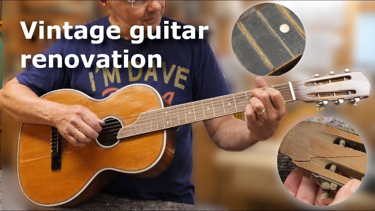 Restoring a broken vintage parlour guitar to a wonderful instrument