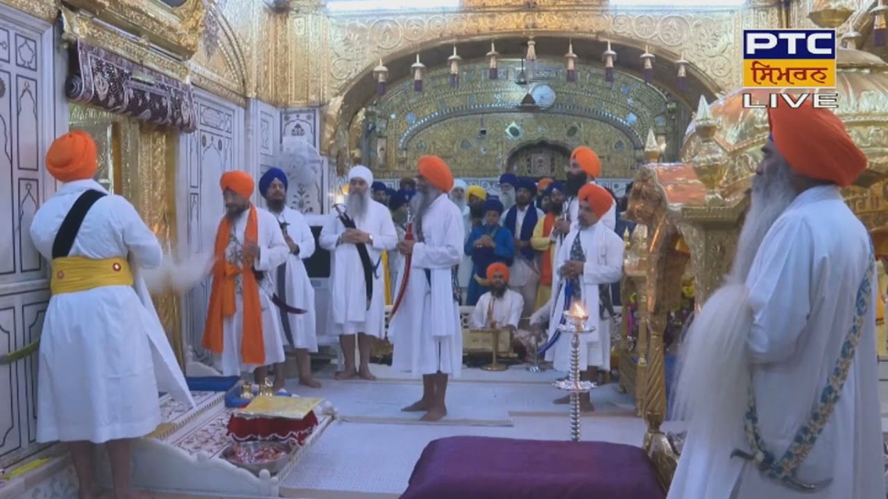 Punjab's Jathedars at Hazur Sahib | Sukhasan of Guru Granth Sahib & Dasam Granth & Start of Aarti