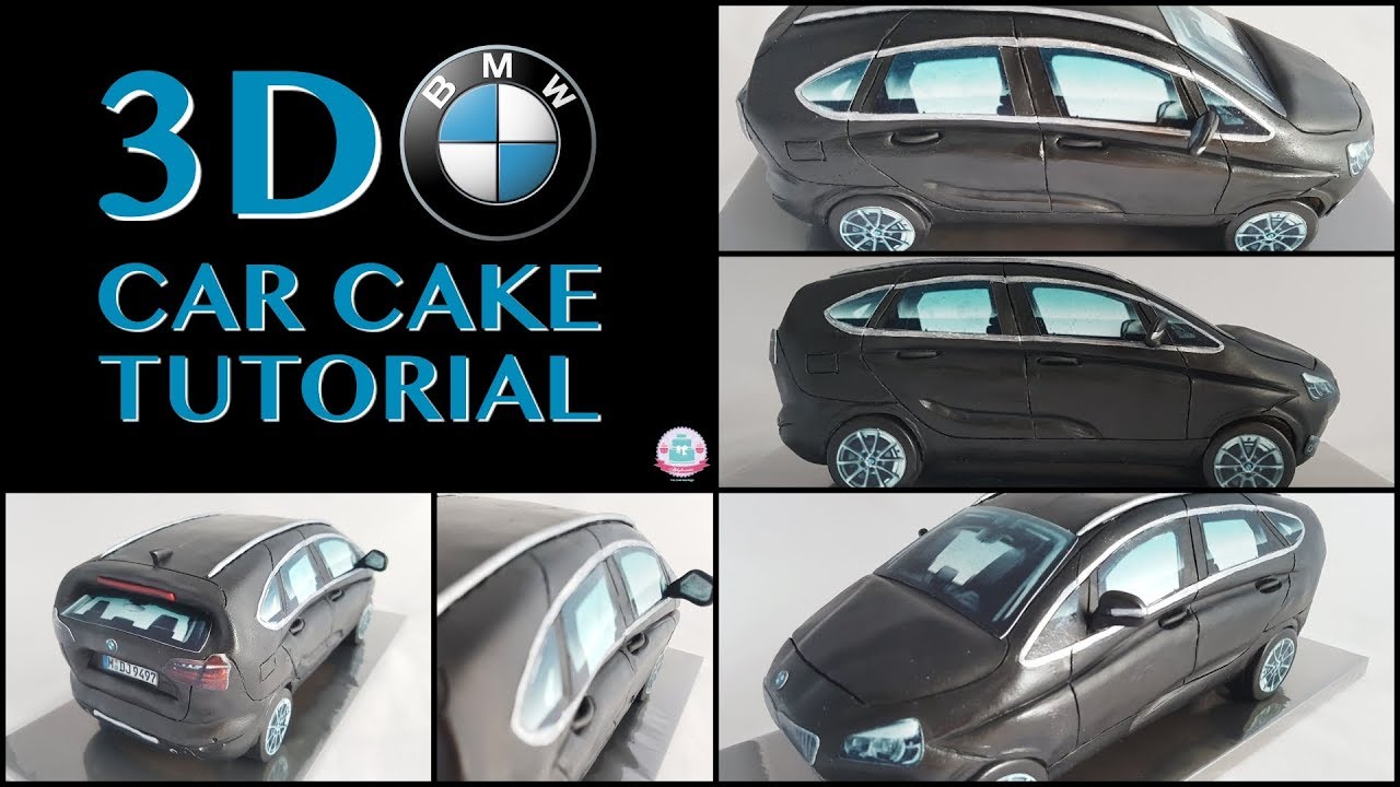 КАК СДЕЛАТЬ 3D-ТОРТ В ВИДЕ АВТОМОБИЛЯ BMW | Abbyliciousz The Cake Boutique
