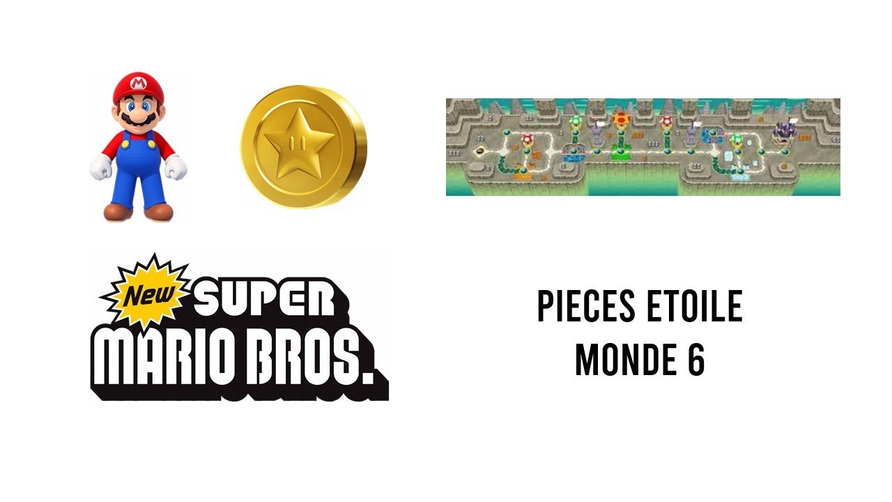Pièces étoile Monde 6 - New Super Mario Bros. (DS)