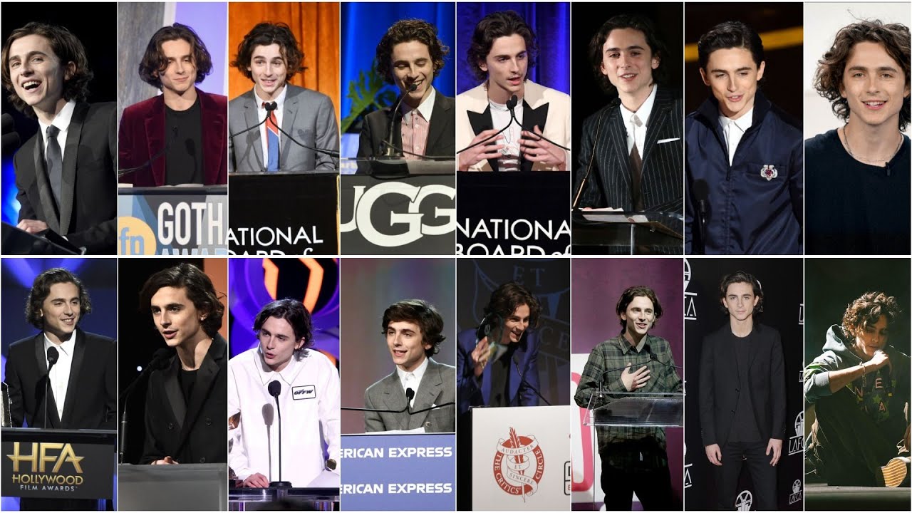 Timothée Chalamet Acceptance & Presentation Speeches compilation