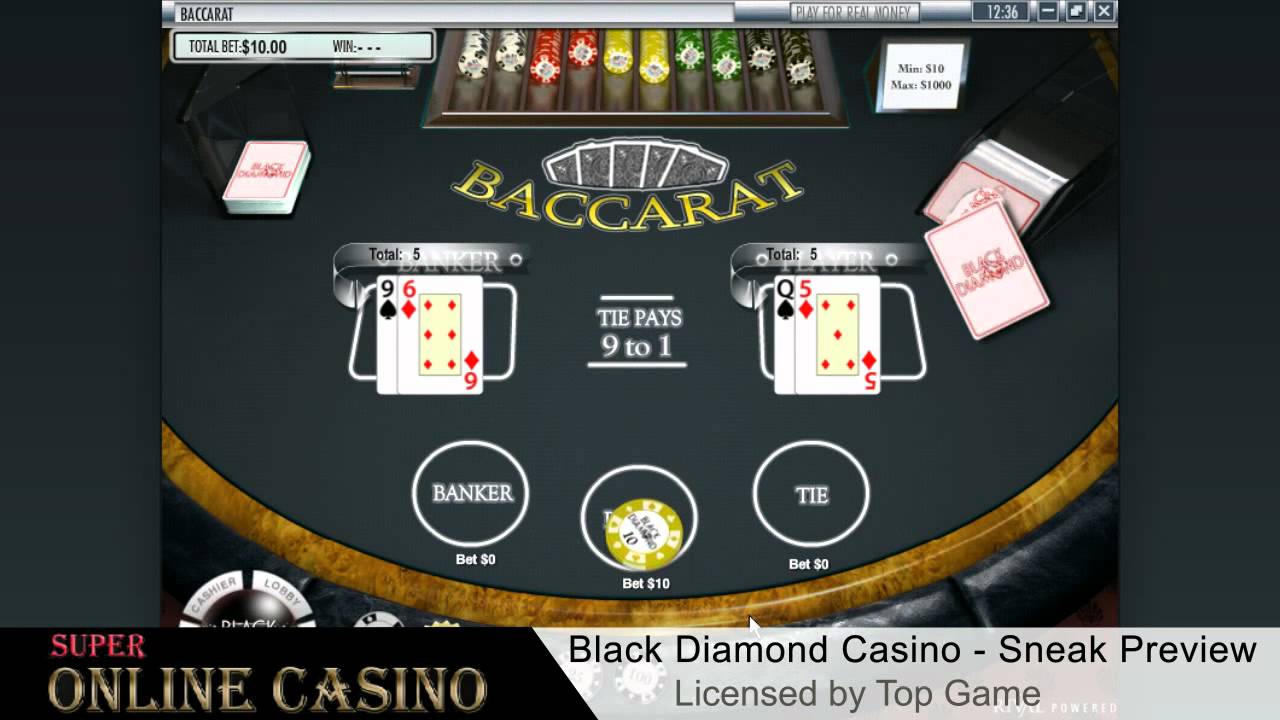 Black Diamond Casino Sneak Preview - SuperOnlineCasino