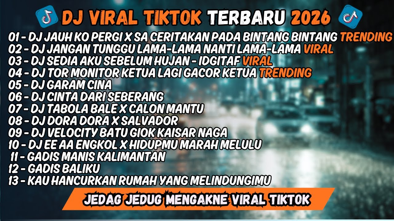 Dj Jauh Ko Pergi X Jangan Tunggu Lama-Lama 🎵 Dj Tiktok Terbaru 2026
