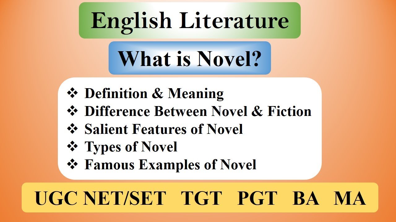 What is Novel? Full Explanation | Introduction to Novel in English Literature