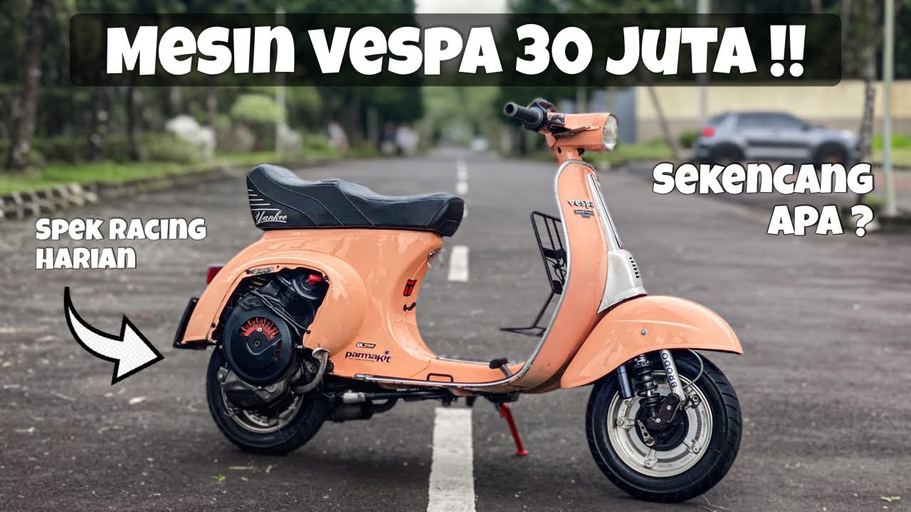 REVIEW VESPA PTS TAHUN 1983 MESIN 130CC, Imut tapi ngebut !!!