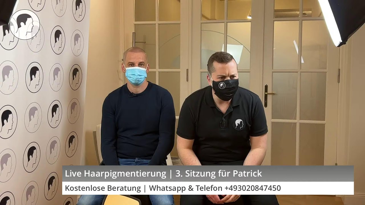 Live Haarpigmentierung | 3. Sitzung für Patrick | Haarausfall Lösung | Modern Hair Loss Solution