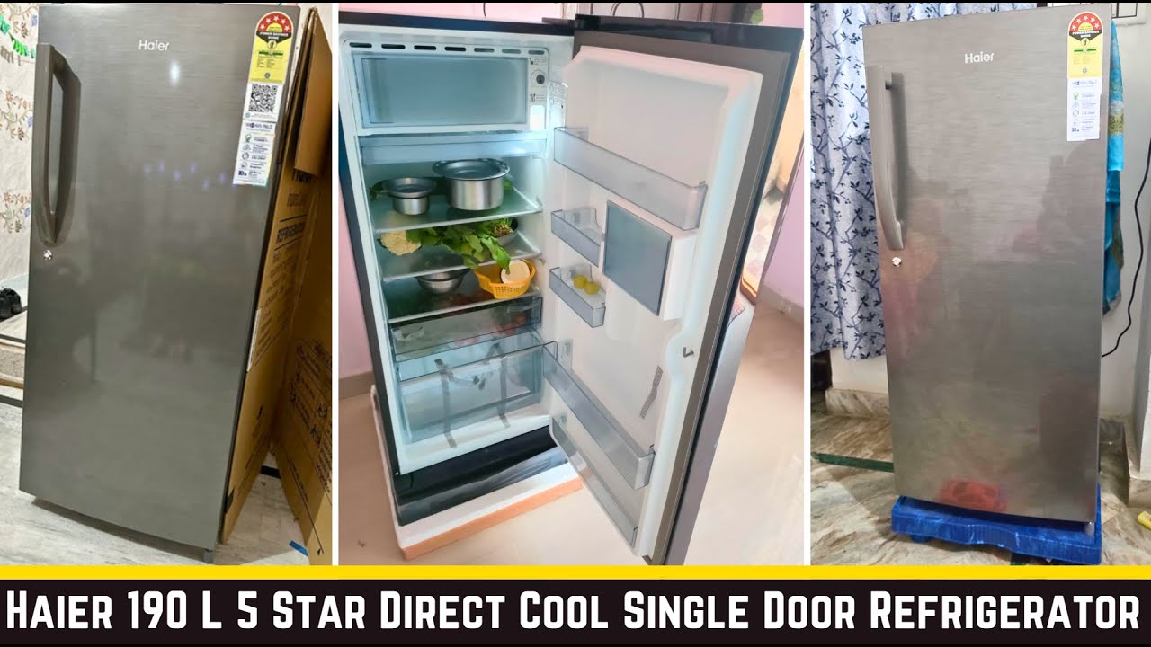 Haier 190 L 5 Star Direct Cool Single Door Refrigerator with 1 Hour Icing Technology detail review.