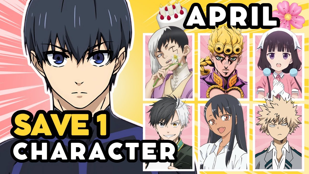 Save 1 ANIME CHARACTER born each DAY in APRIL 🔥🌸 | ANIME QUIZ