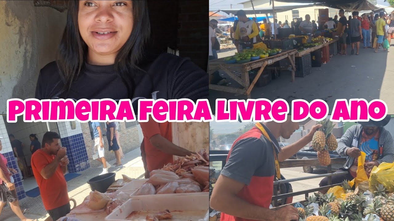 Dia de feira livre na minha cidade 