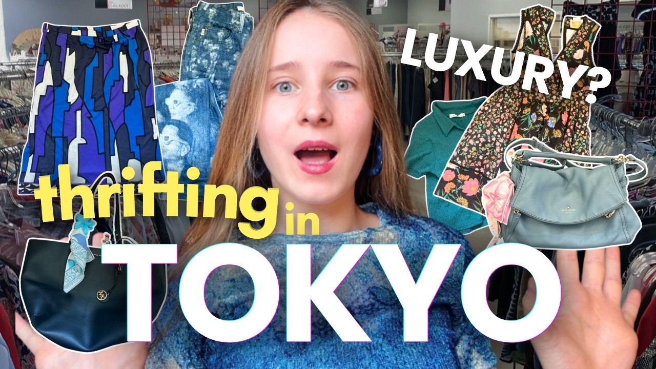 thrifting in TOKYO 🍵🍡 for a WEEK with NO BUDGET | harajuku, shimokitazawa, koenji 🩵🪞✨