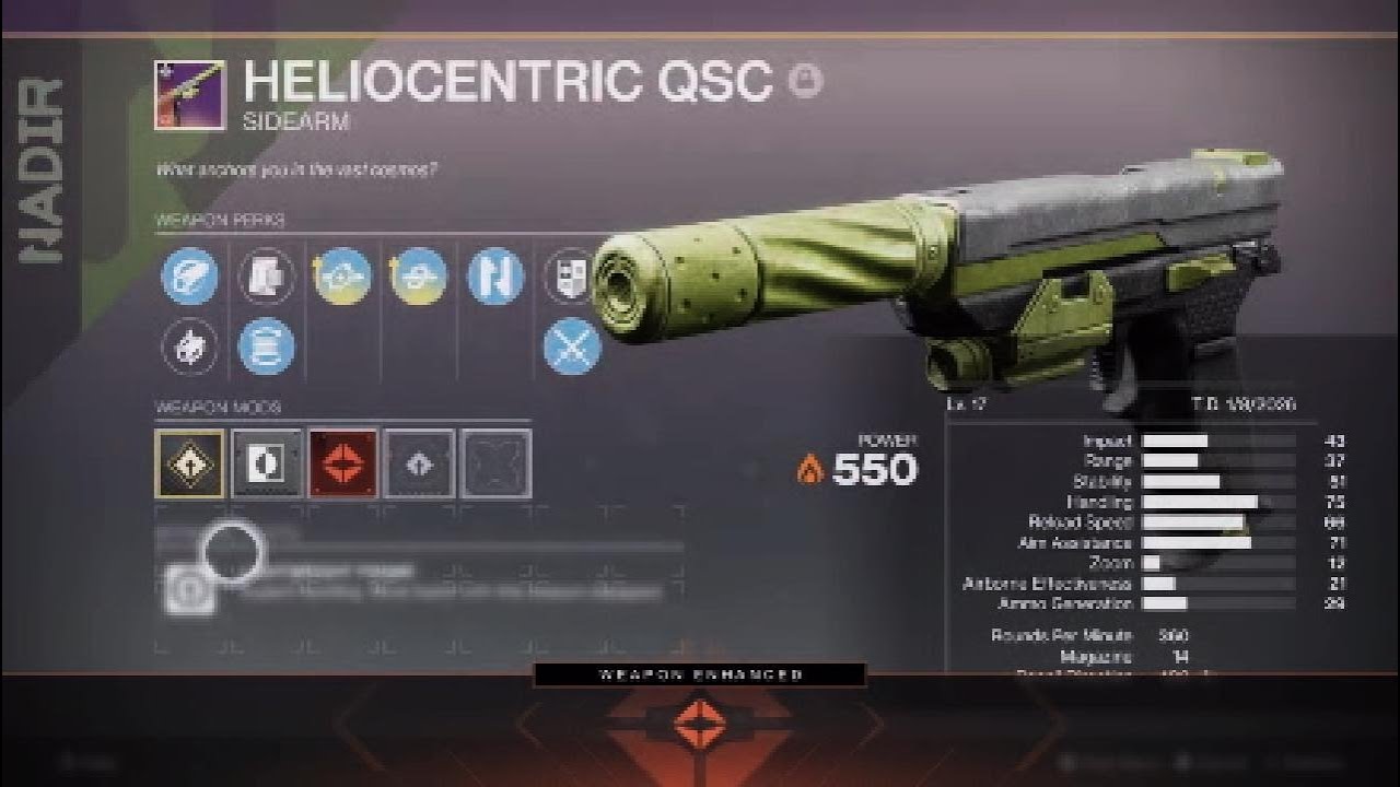 What's still in my vault? #Sidearm Heliocentric QSC
