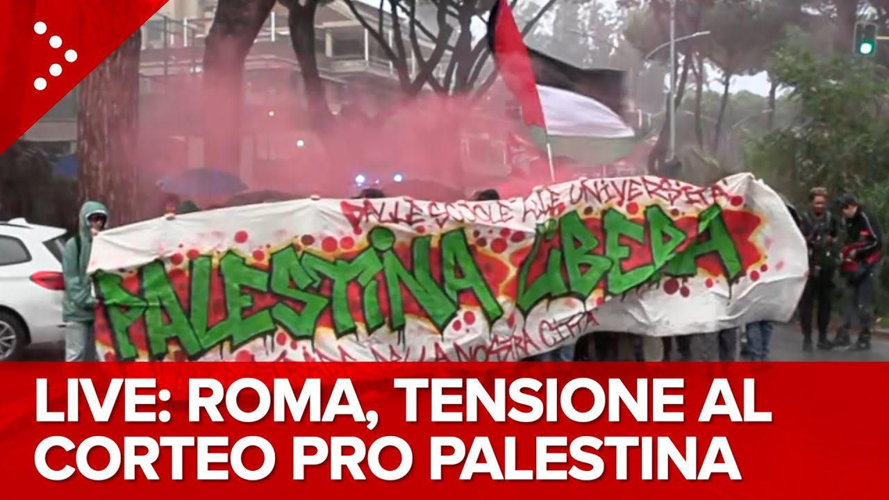 LIVE Roma, corteo pro Palestina contro il 