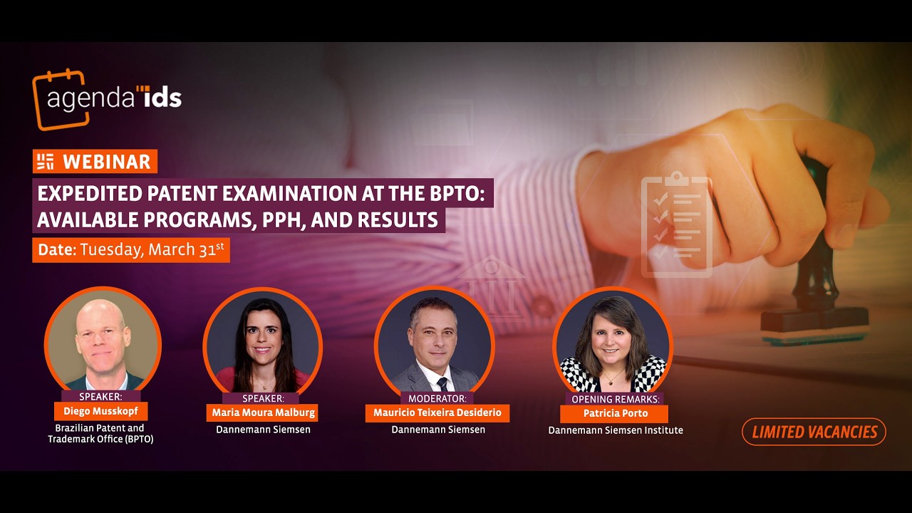 Agenda IDS - Expedited Patent Examination at the BPTO: Available Programs, PPH, and Results (Maria)