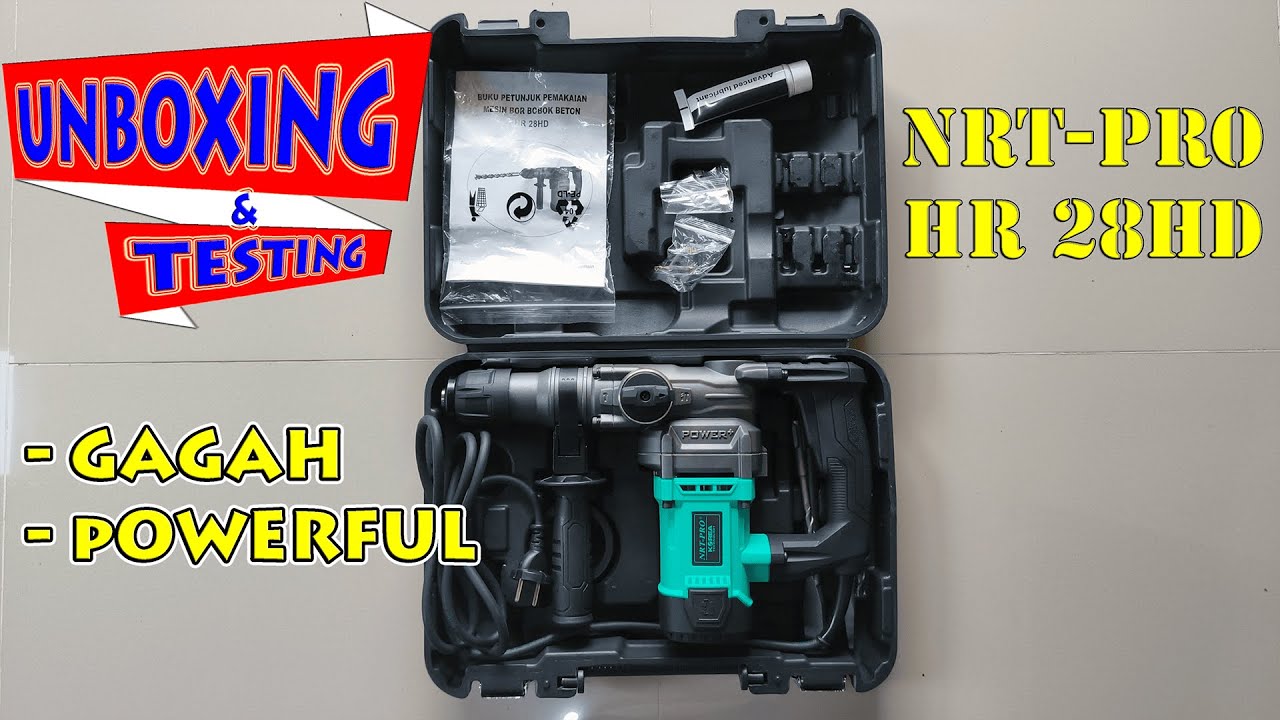 NRT PRO HR 28HD, Rotary Hammer Bor Bobok Beton SDS 28mm 2 Mode