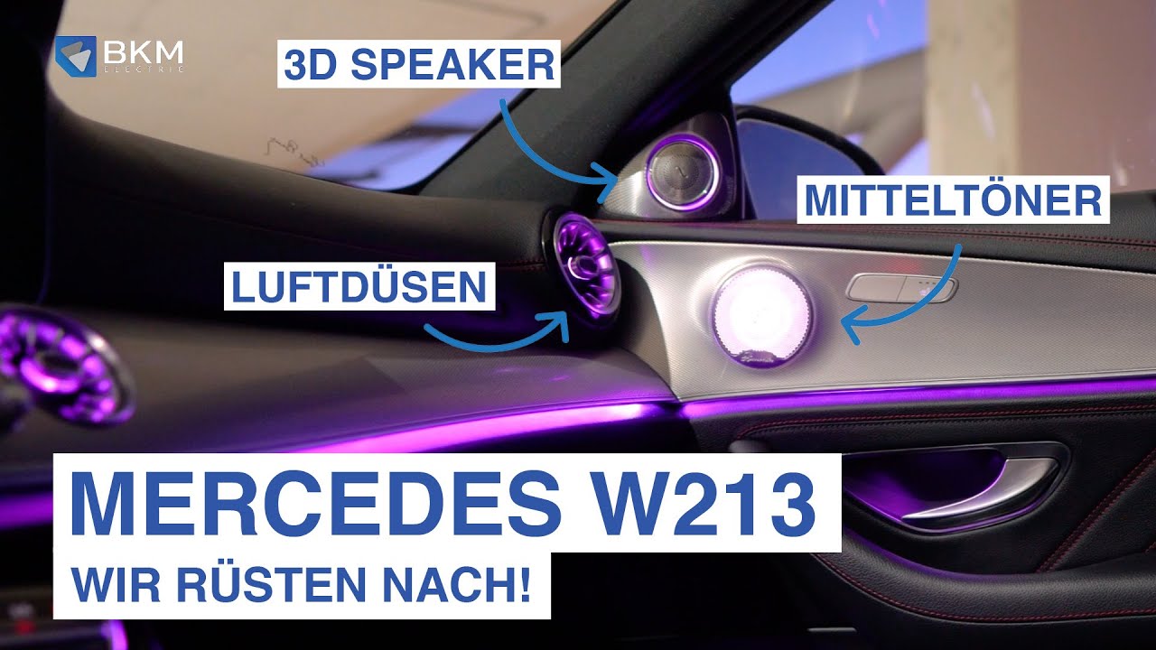 Mercedes W213 I So wird gearbeitet! // Talk mit Cheftechniker (3D Speaker, Ambiente, Luftdüsen)