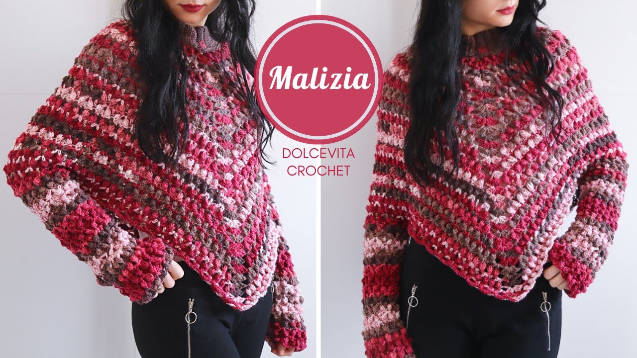 TUTORIAL MAGLIA / PONCHO ALL'UNCINETTO 