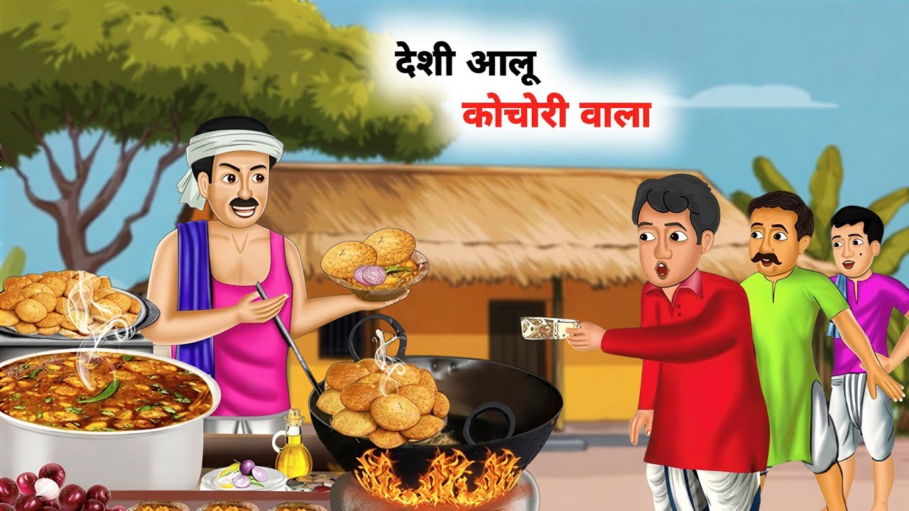 देसी आलू कोचरी वाला | desi aalu kochori wala | hindi kahaniyan | hindi cartoon | hindi moral story |
